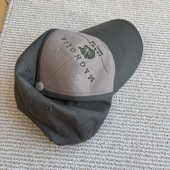 Magnolia Farms Hat Cap Strap Back Green Tan Embroidered Waco Texas Cattle - Picture 7 of 7